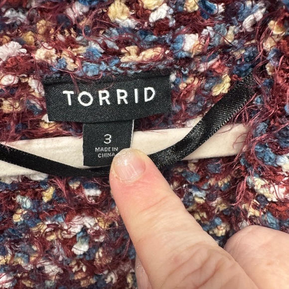 Torrid | Open Front Kimono Cocoon Sweater | size 3 - Picture 2 of 3